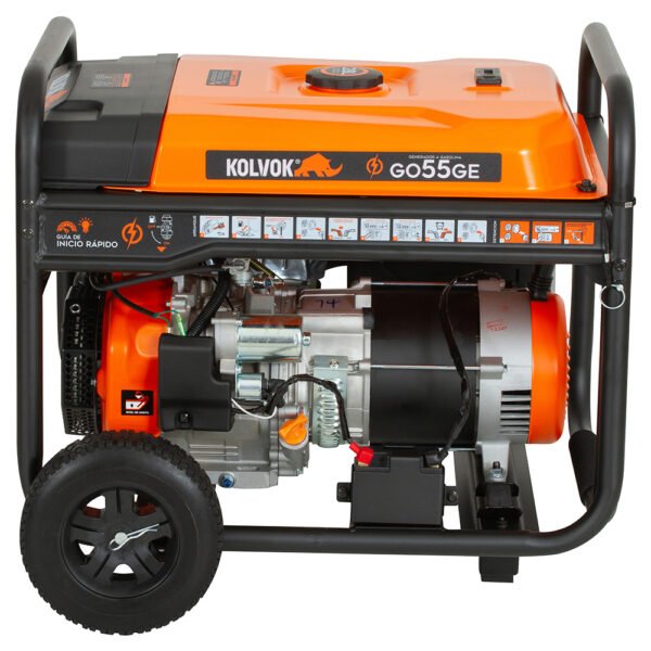 Generador Eléctrico Gasolina 5.5kVA KOLVOK GO55GE - Imagen 2