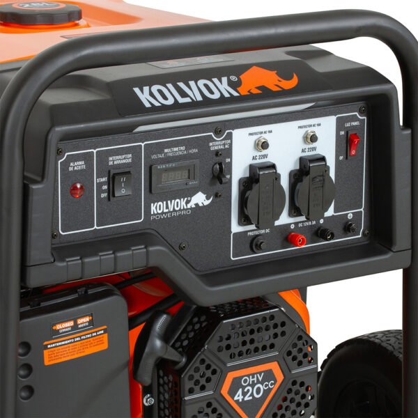 Generador Eléctrico Gasolina 5.5kVA KOLVOK GO55GE - Imagen 6